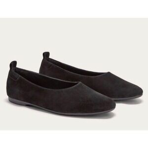 Everlane Day Glove Flats Black Suede Ballet Shoes Women's Size 8.5